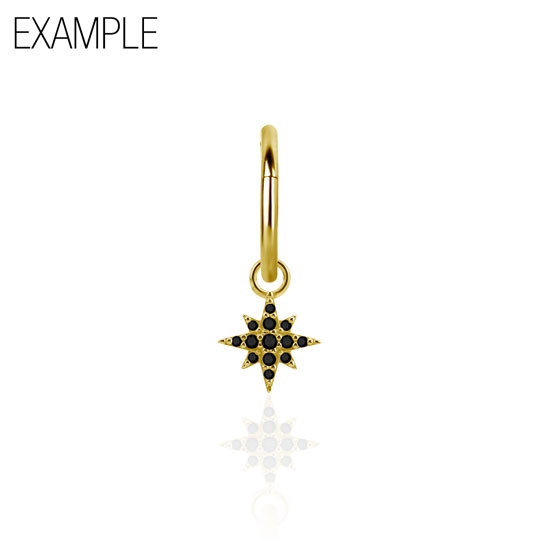 G18K-CHARM-06-O-RING-BK SP
