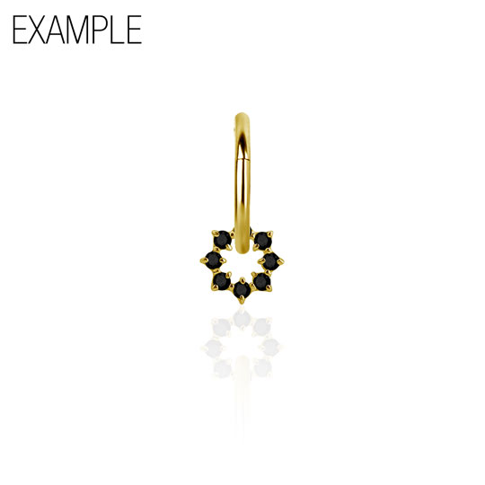 G18K-CHARM-08-O-RING-BK SP
