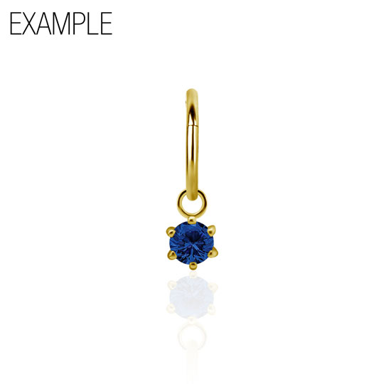 G18K-CHARM-14RT-O-RING-RB TO