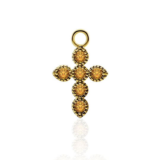 G18K-CHARM-24CI-O-RING-CIT